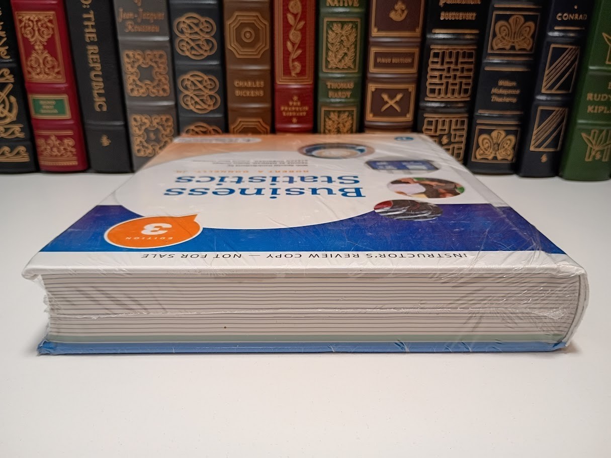 Business Statistics 3rd Edition Robert Donnelly Jr. 9780134685267 Factory Sealed