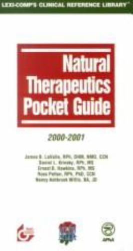 Natural Therapeutics Pocket Guide, 2000-2001 by James B. Lavalle