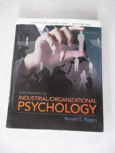 Introduction to Industrial and – Hardcover, by Riggio Ron – Very Good