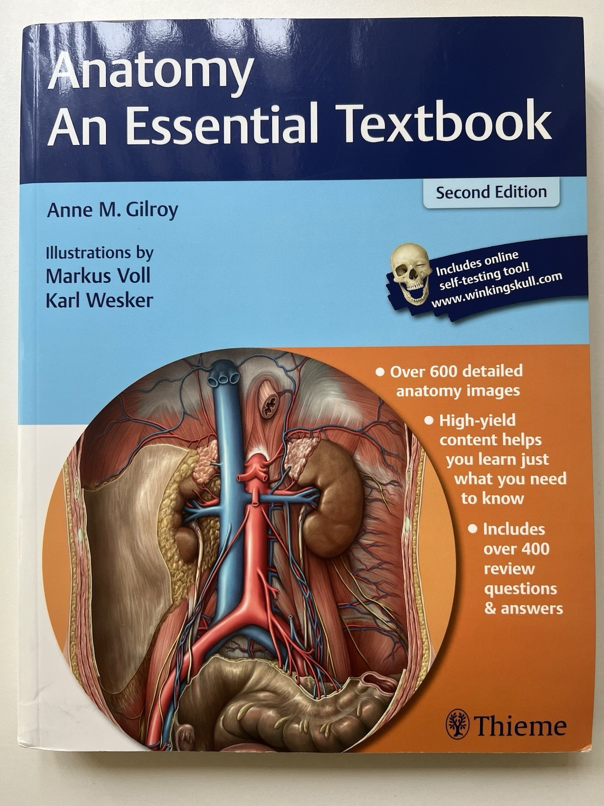 Thieme Illustrated Reviews Ser.: Anatomy an Essential Textbook by Gilroy, 2nd Ed