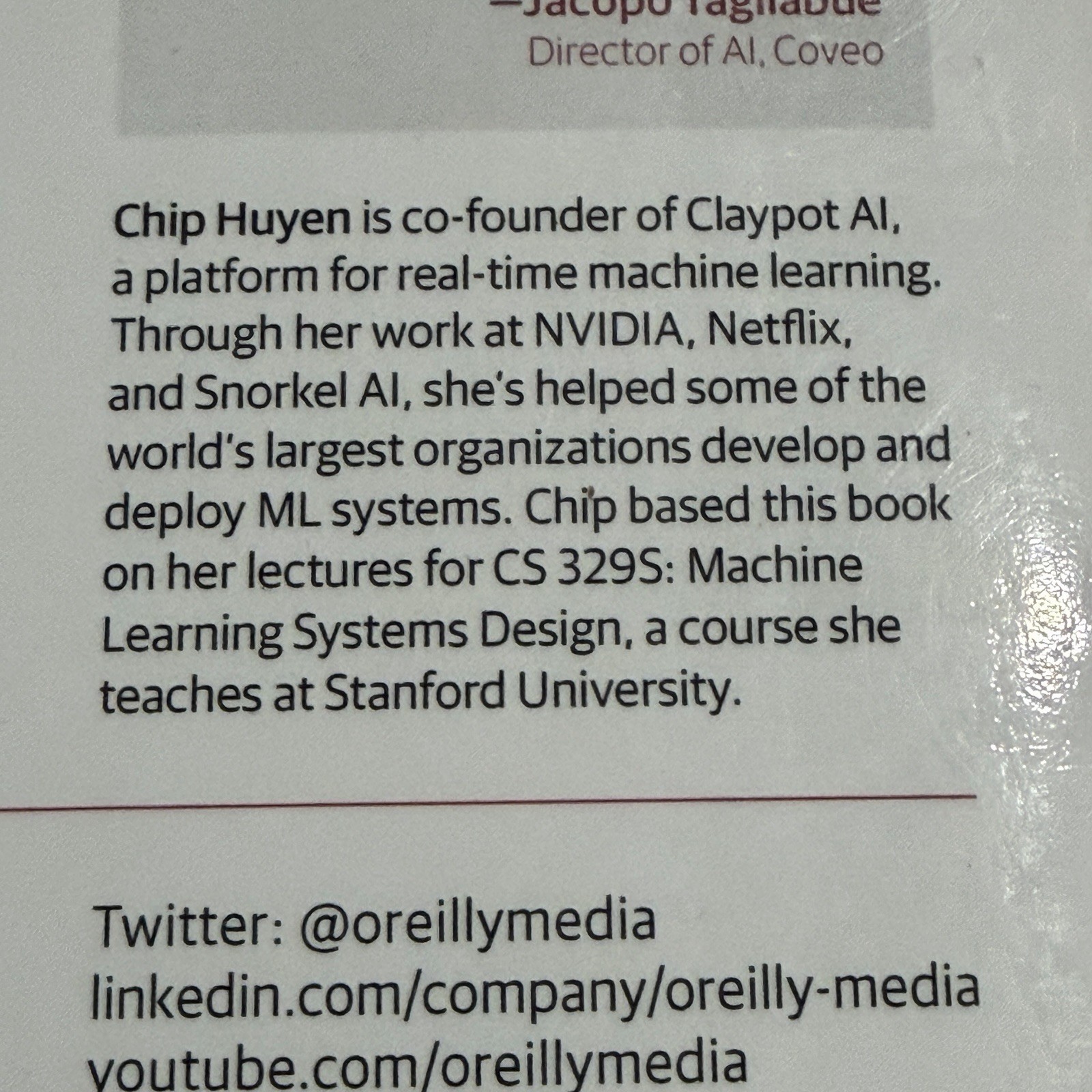 Designing Machine Learning Systems By Chip Huyen English Paperback Book O’Reilly