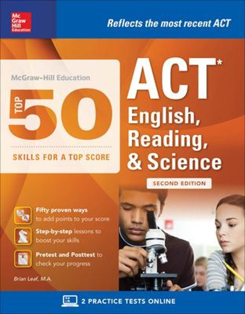 McGraw-Hill Education: Top 50 ACT English, Reading, and Science S