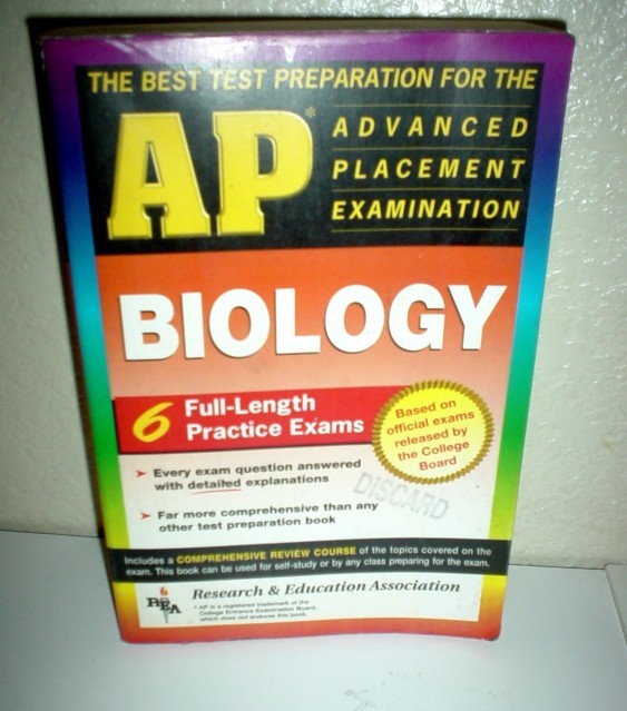 AP BIOLOGY REA College Entrance 6 Full Practice Exams with DETAILED Answers