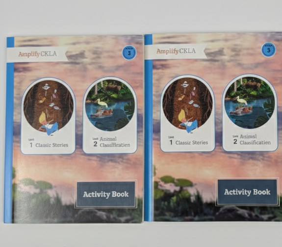 Amplify CKLA Unit 1 and Unit 2 Activity Book Grade 3 Set of 2