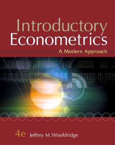 Introductory Econometrics: A Moder… by Wooldridge, Jeffrey Mixed media product