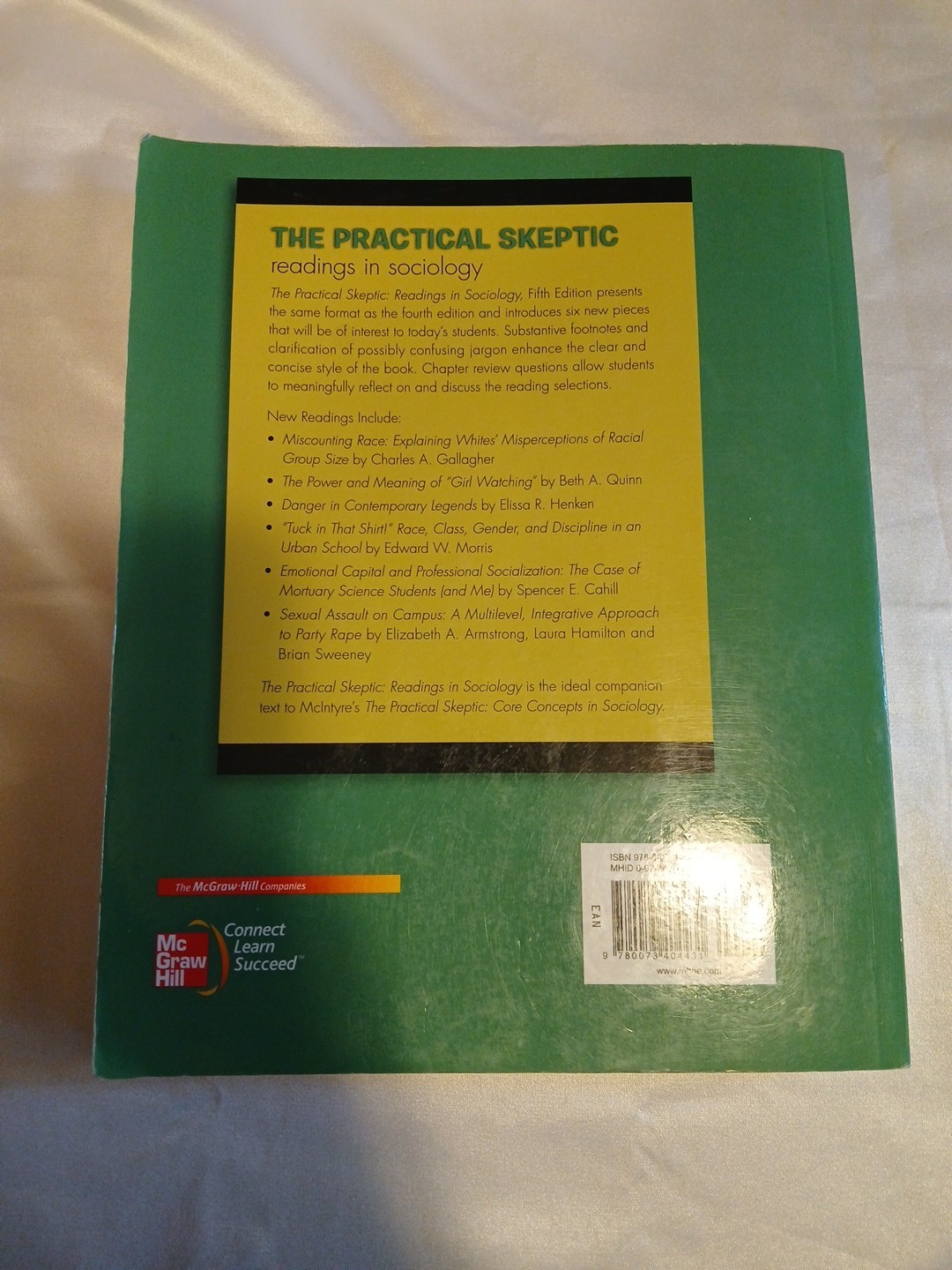 Practical Skeptic : Readings in Sociology by Lisa J. Mcintyre (2010, Trade…