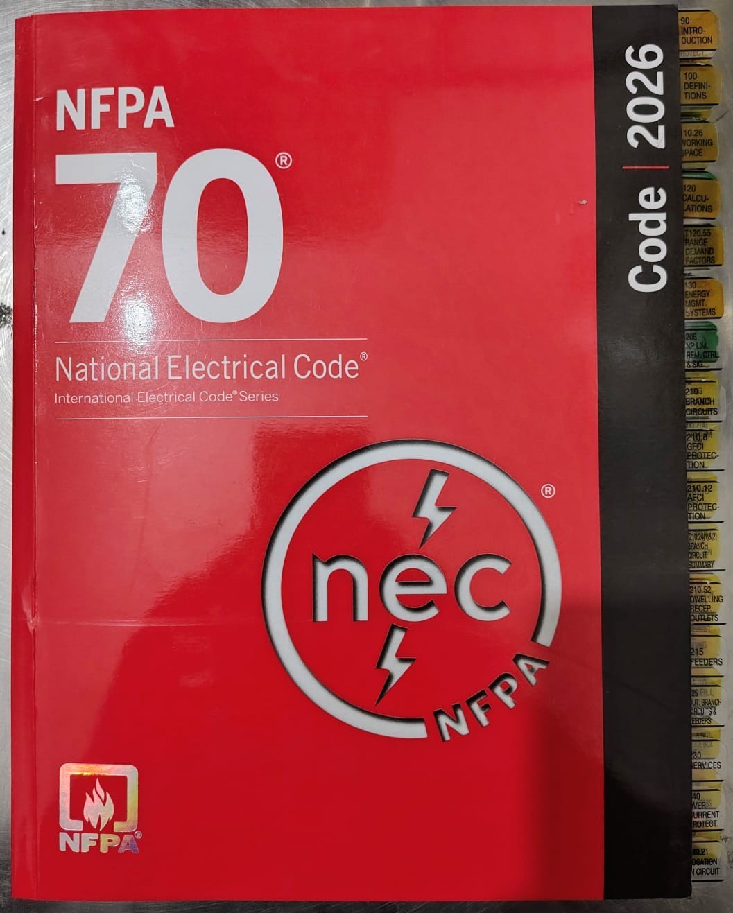 TABBED NFPA 70, National Electrical Code (NEC) 2026 Edition
