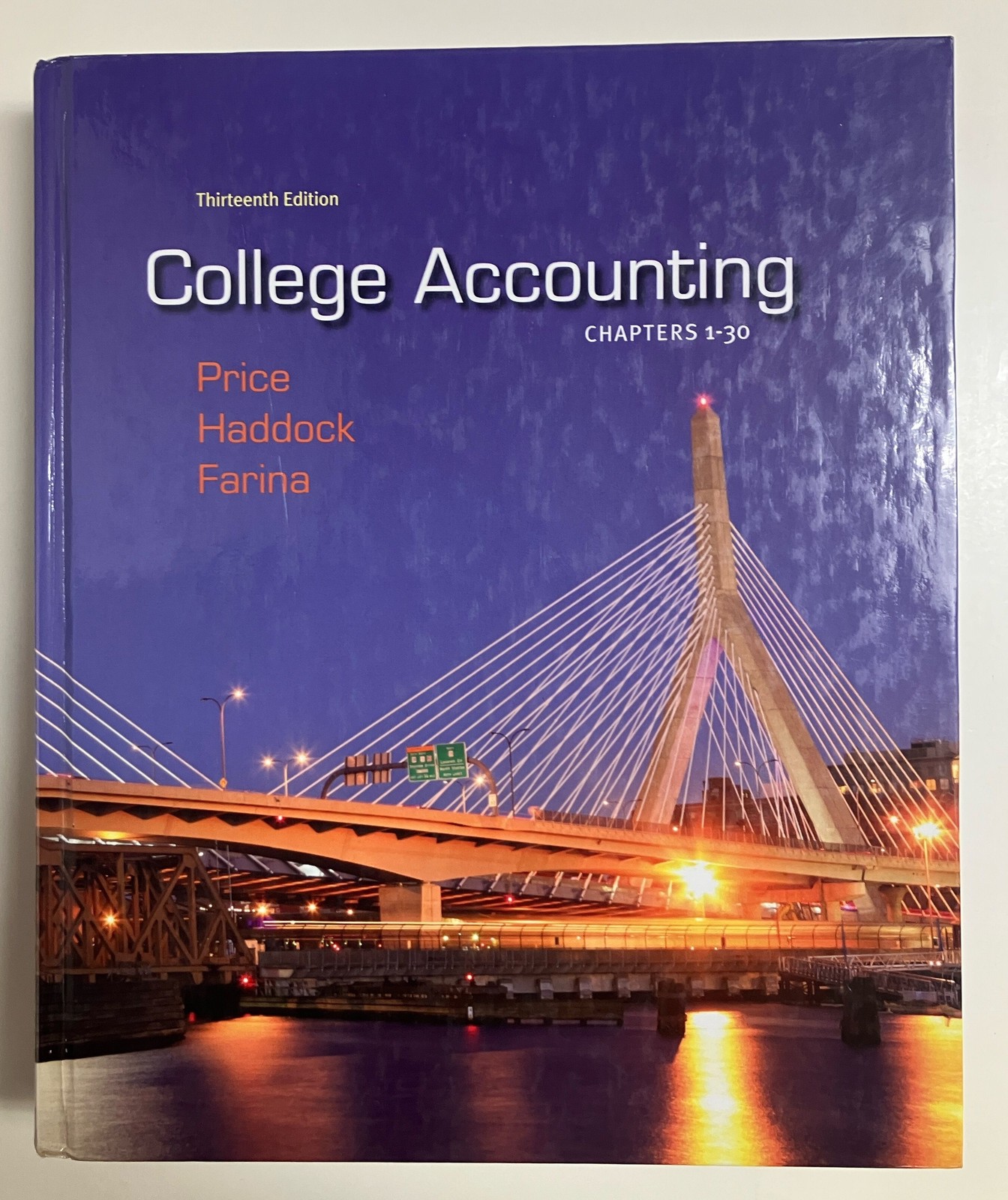 College Accounting: Chapters 1-30 13th Edition by Price Hardcover