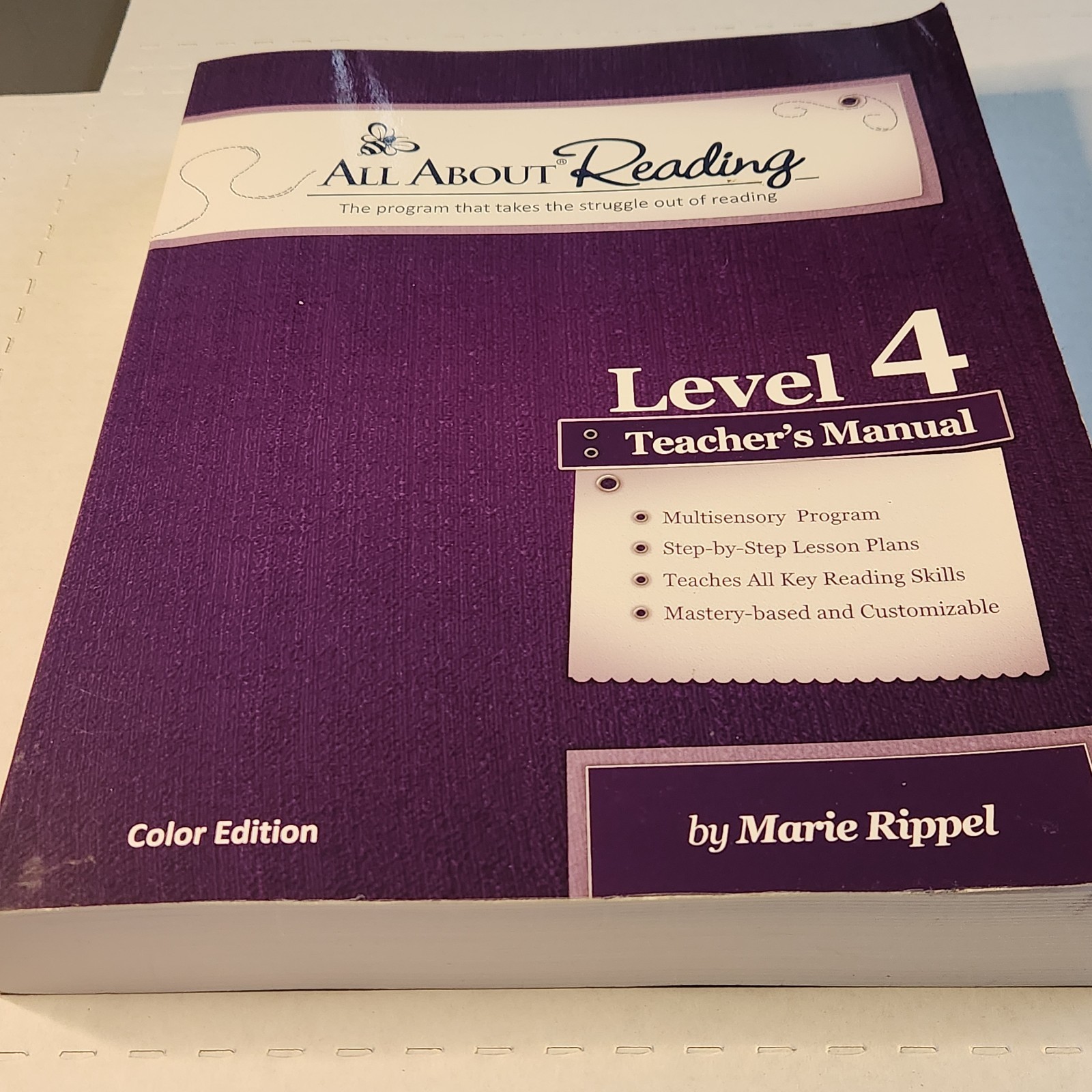 Textbook All About Reading Level 4 Teacher’s Manual Marie Rippel PB Homeschool