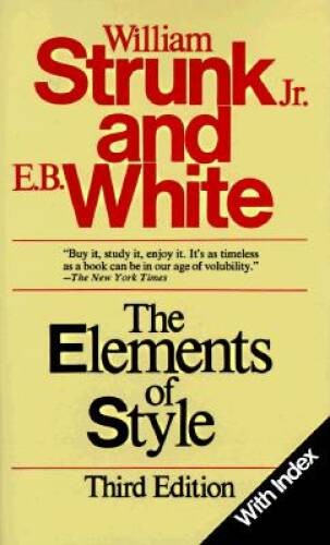 The Elements of Style, Third Edition – Hardcover – ACCEPTABLE