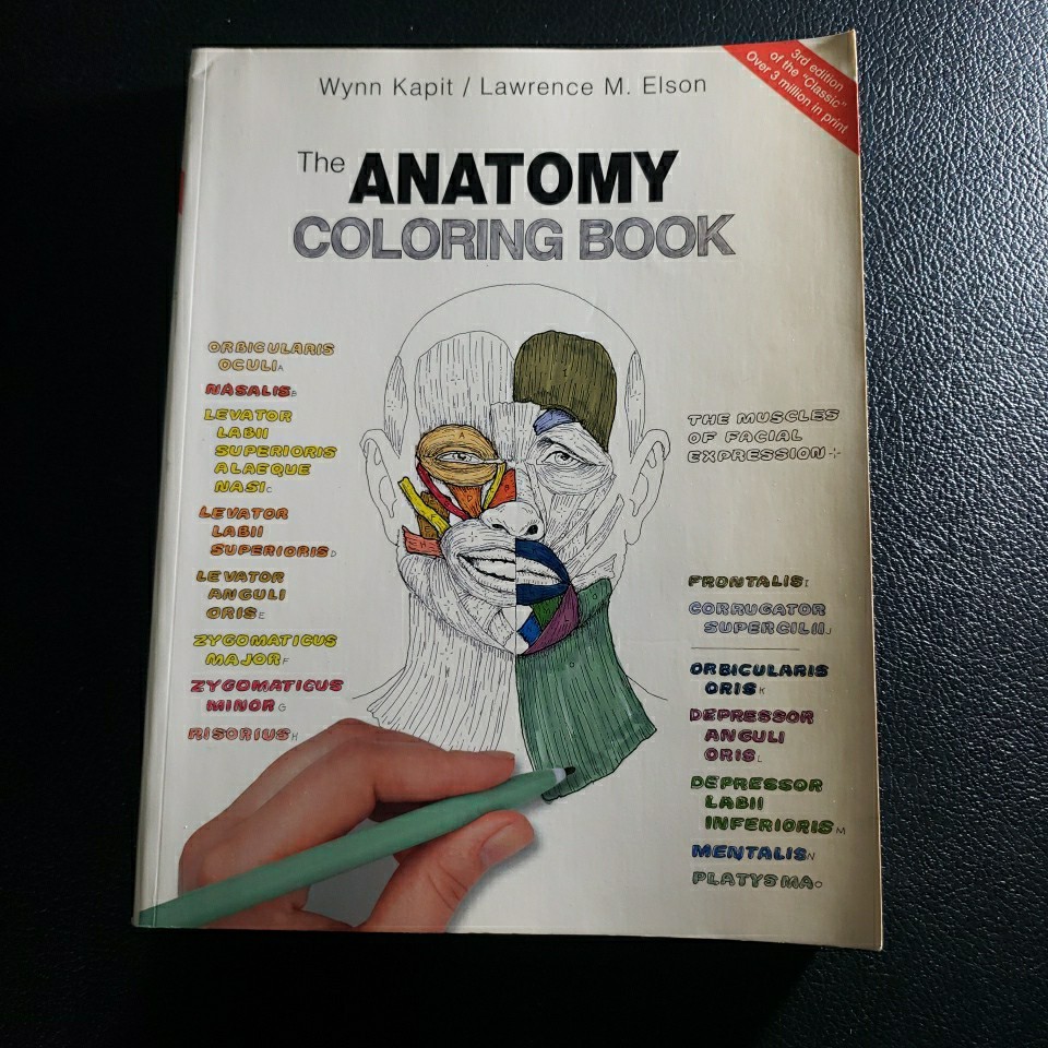 Anatomy Coloring Book by Wynn Kapit and Lawrence M. Elson Unused