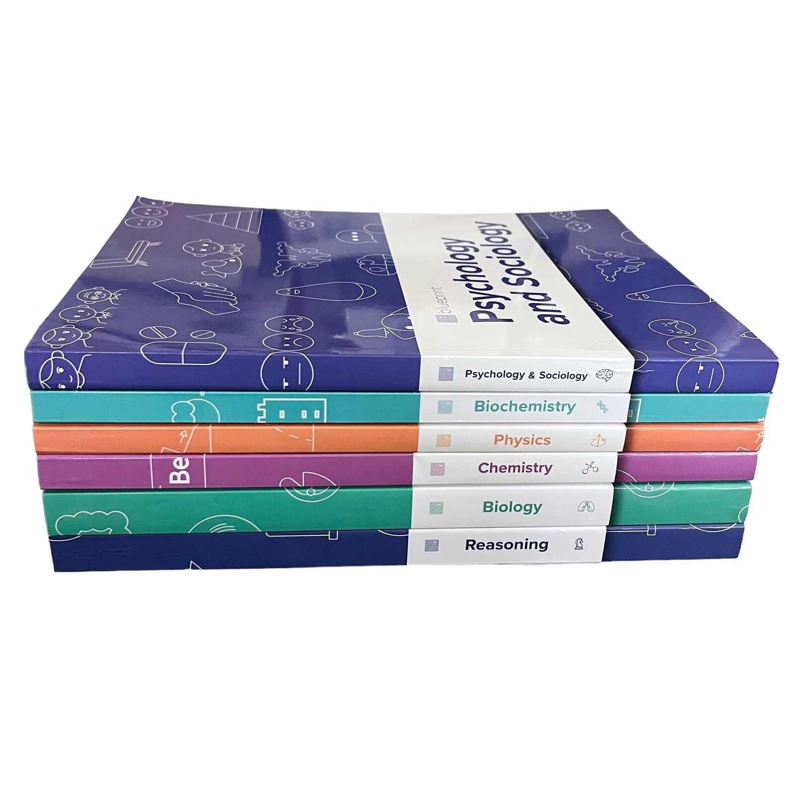Blueprint MCAT Preparation Study Test Guide 6 Textbooks Bundle Good Clean Pages