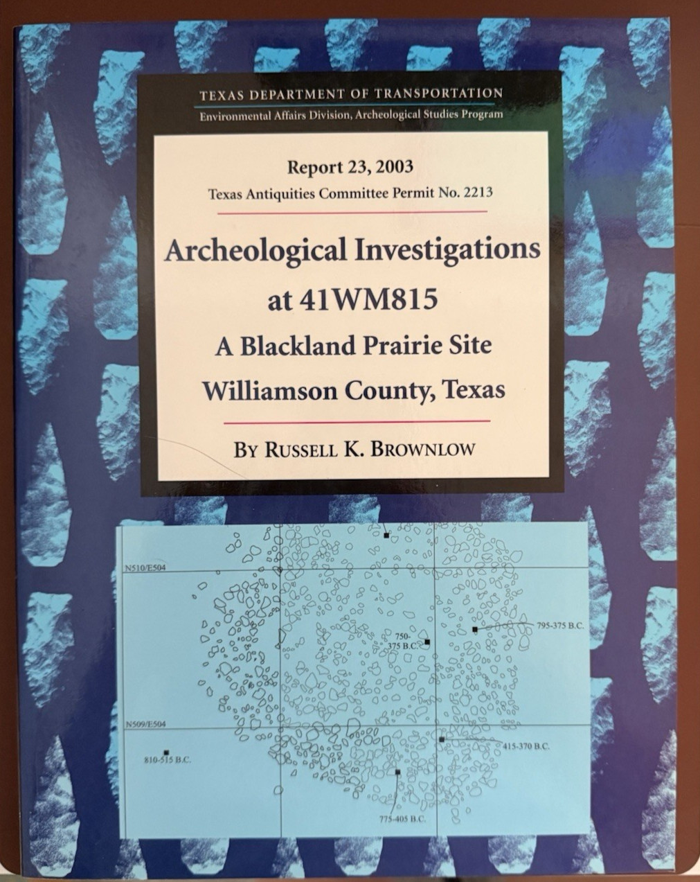 Archeological Report 41WM815 Williamson County TX Blackland Prairie TxDOT 2003