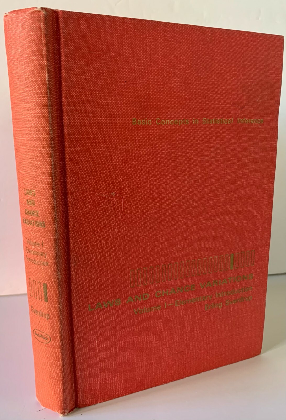 Basic Concepts Statistical Inference Laws & Chance Variations 1967 Sverdrup V1