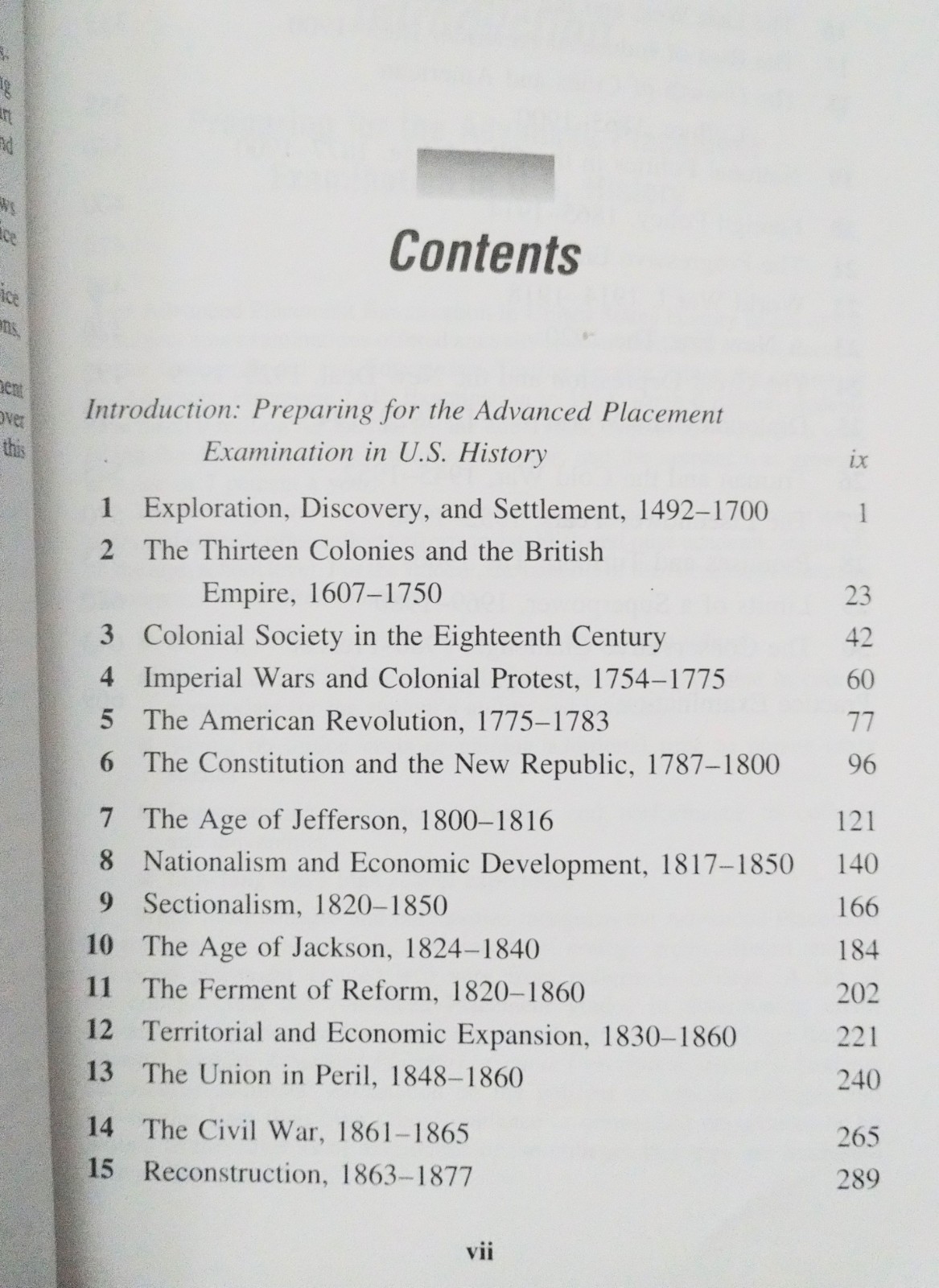 United States History Preparing For The Advanced Placement Examination 1998