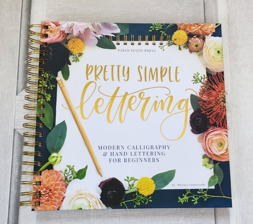 Pretty Simple Lettering Calligraphy for beginners hardcover spiral-bound unused