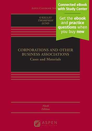Corporations and Other – Hardcover, by Charles R.T. O’Kelley; – Acceptable n