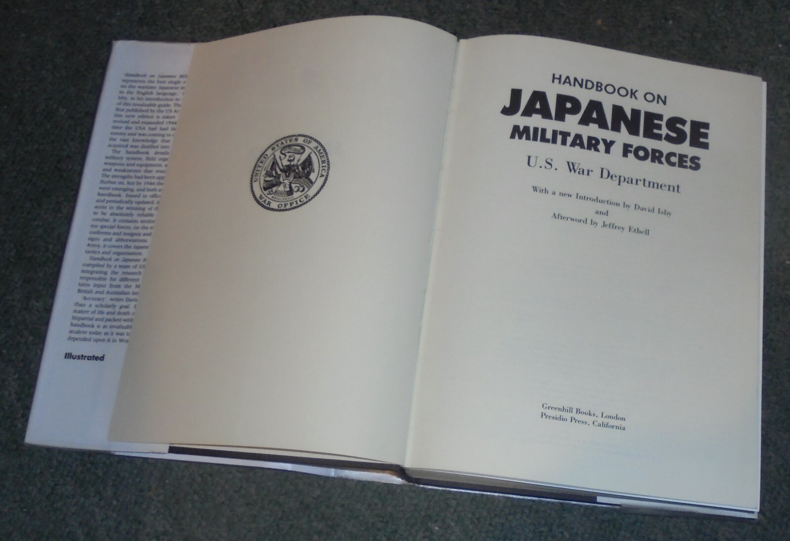 Handbook on Japanese Military Forces