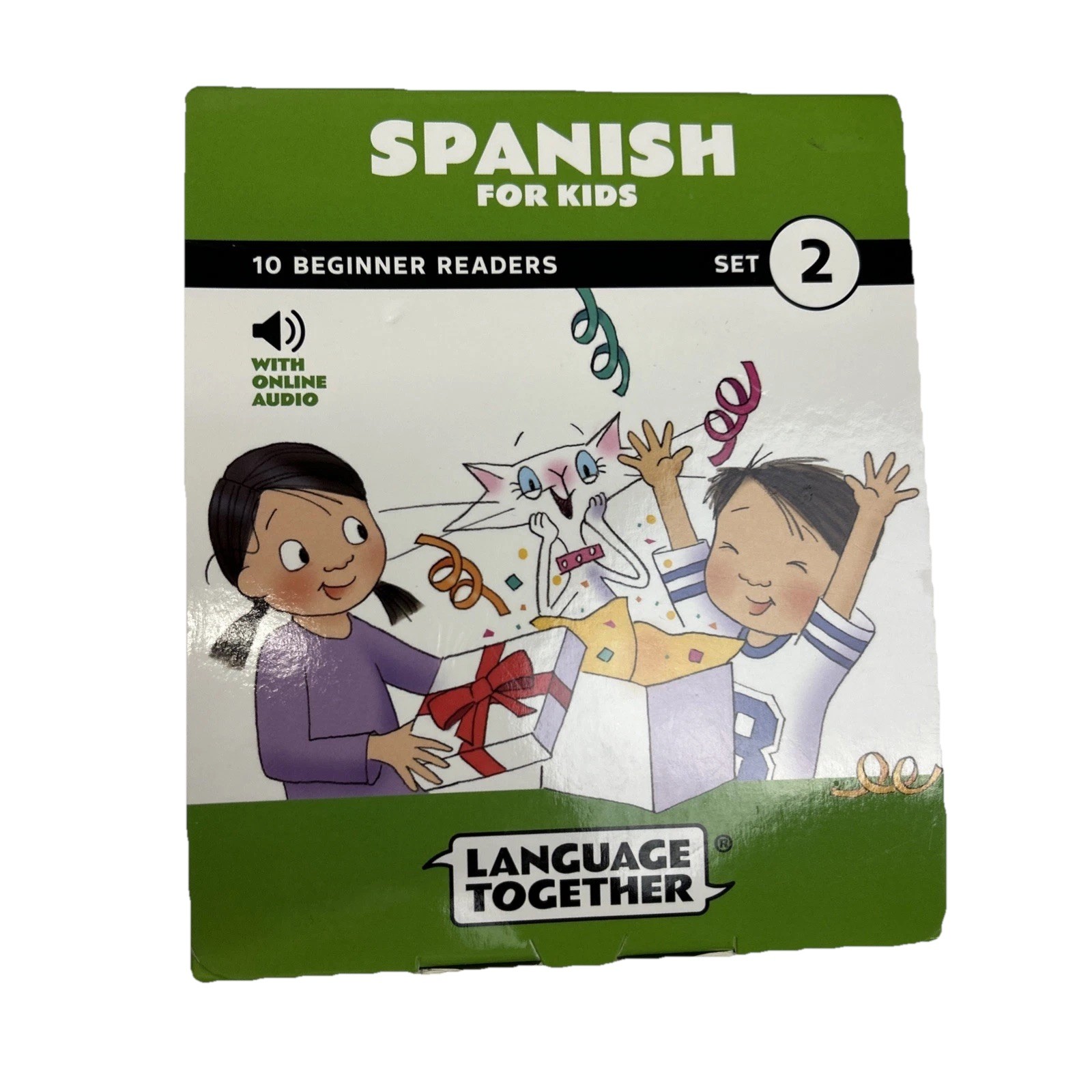 Language Together Spanish for Kids Set 2 : 10 Beginner Reader Books with Online