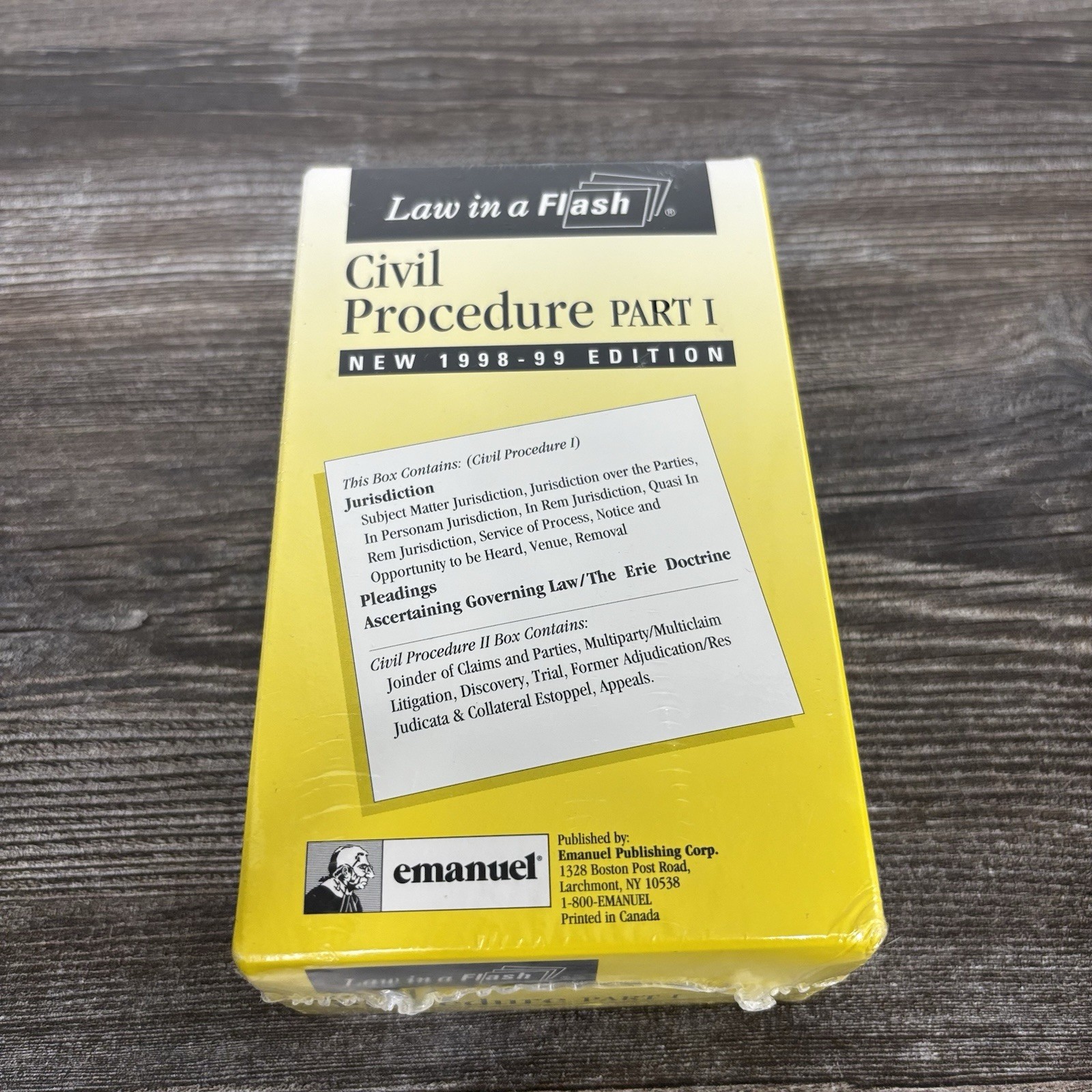 New! Vintage Emanuel Law in a Flash CIVIL PROCEDURE Part 1 – 90s