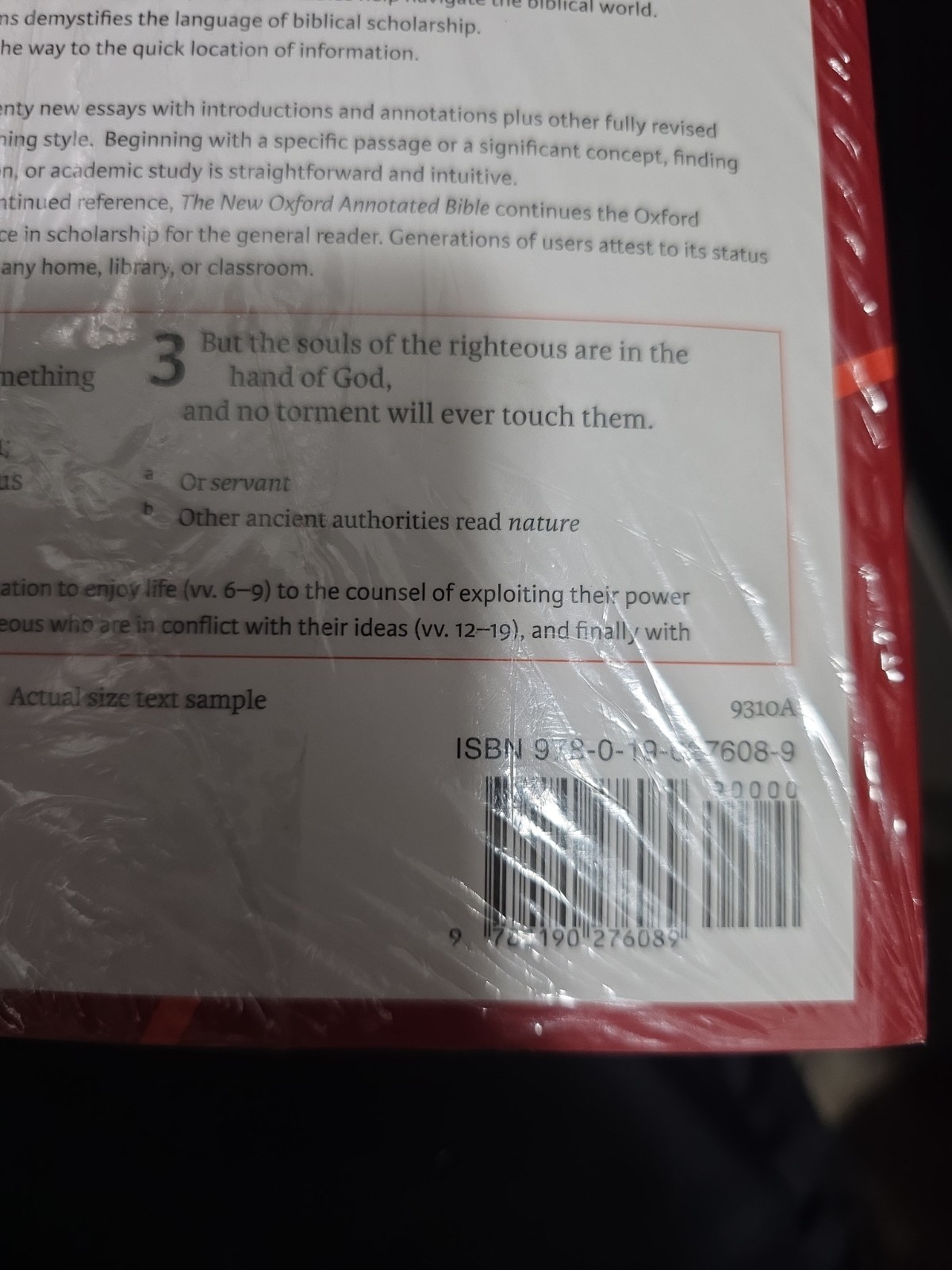 New Oxford Annotated Bible with Apocrypha : New Revised Standard Version by…