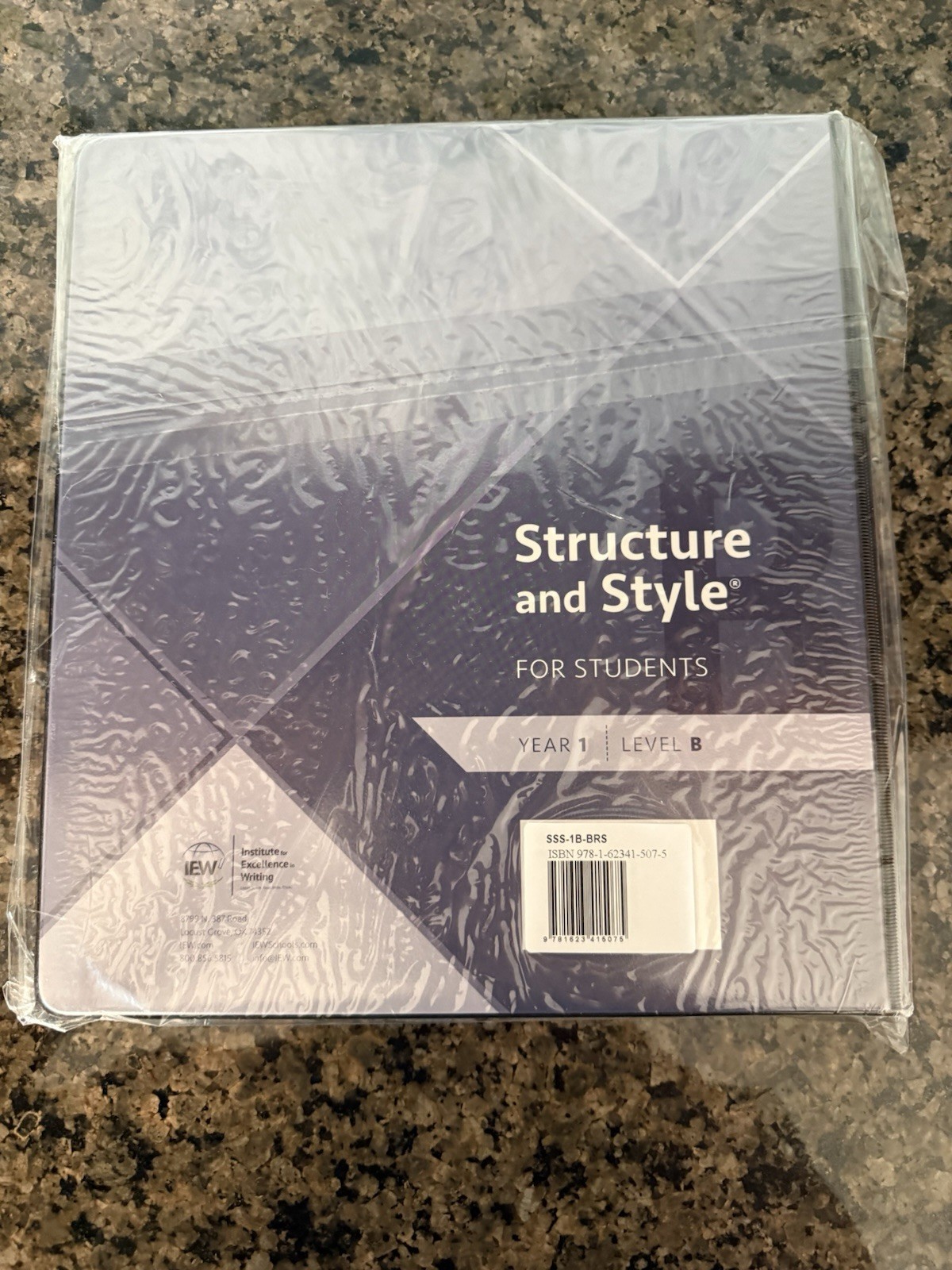 IEW Structure & Style for Students: Year 1 Level B Student Packet Binder SSS 1B