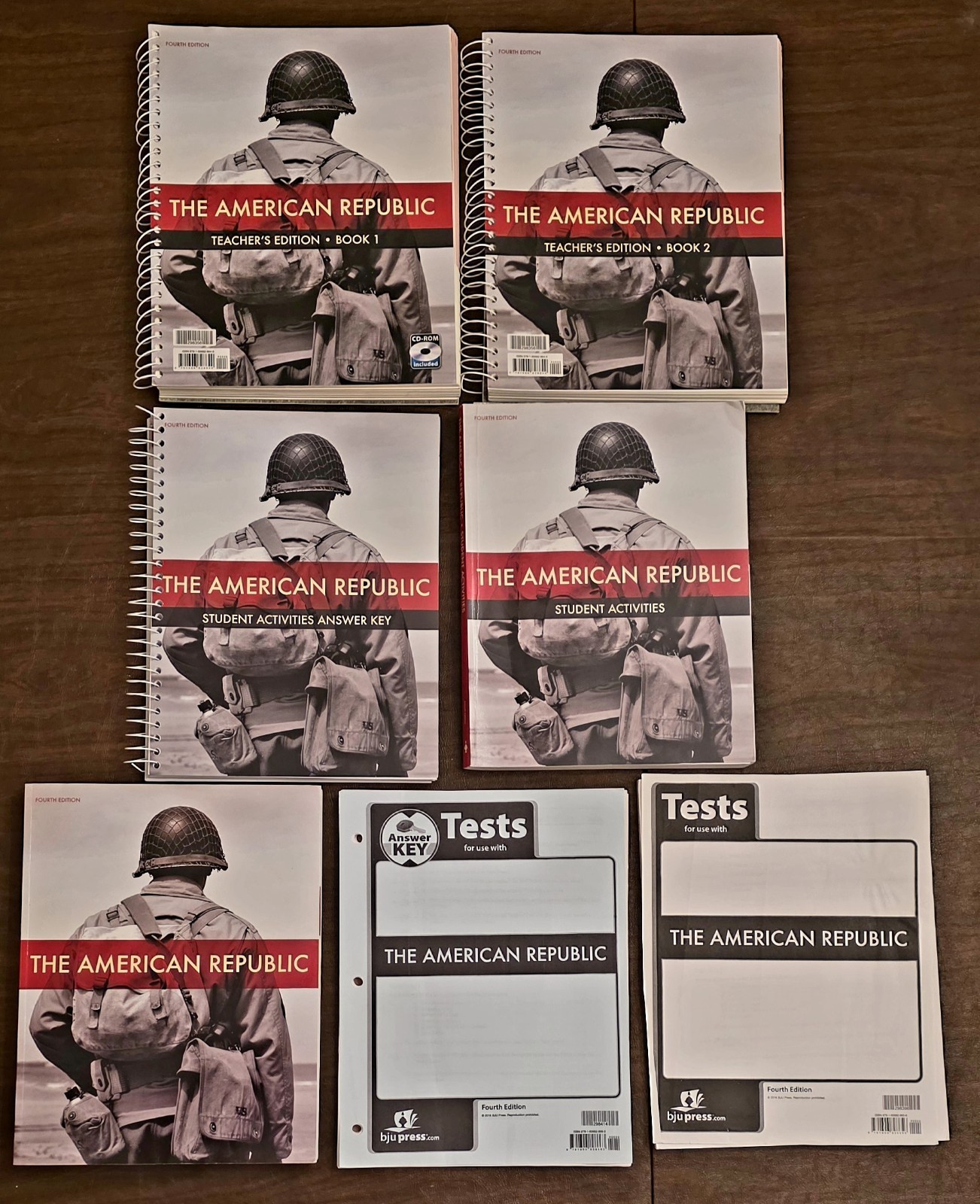 BJU Press The American Republic 4th Ed, 7 Item Complete Set 8th Grade